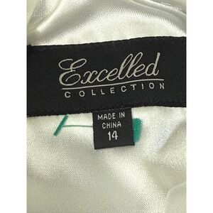 Excelled Collection Womens White Leather Mini Skirt Vintage Size 14 High Waist